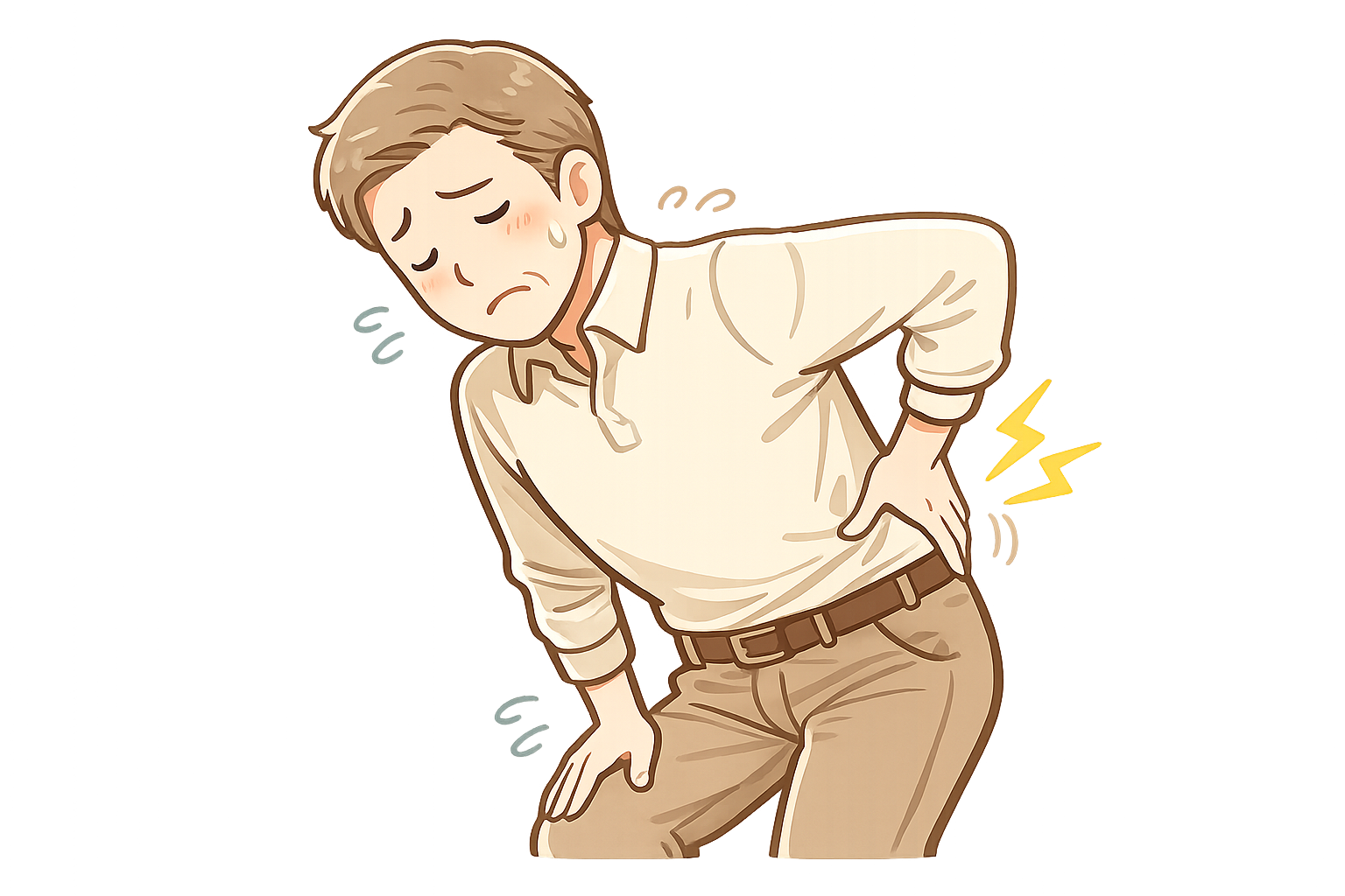 腰痛のイラスト